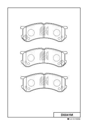 Kashiyama D0041M Front disc brake pads, set D0041M
