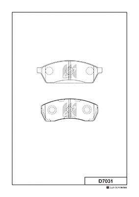 Kashiyama D7031 Brake Pad Set, disc brake D7031