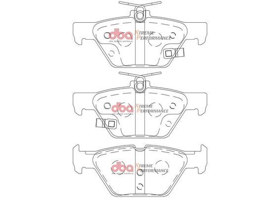 DBA DB2398XP Brake Pad Set, disc brake DB2398XP