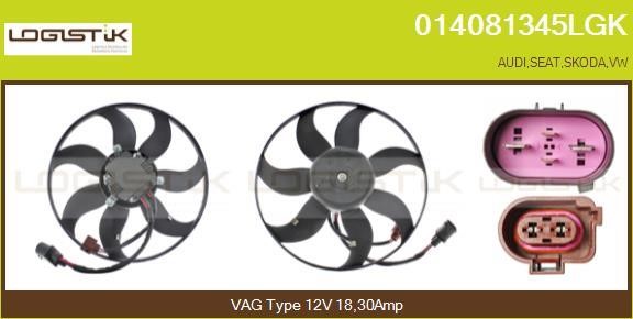 LGK 014081345LGK Hub, engine cooling fan wheel 014081345LGK