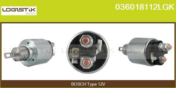 LGK 036018112LGK Solenoid switch, starter 036018112LGK
