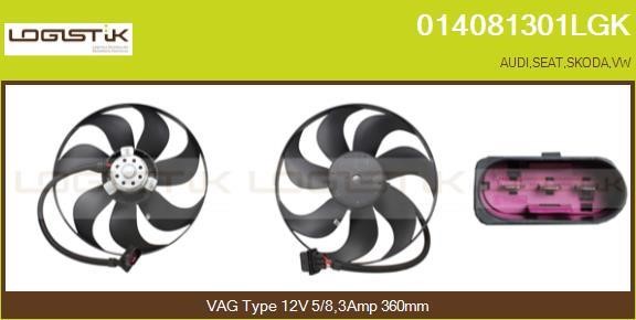 LGK 014081301LGK Hub, engine cooling fan wheel 014081301LGK