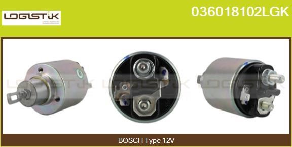 LGK 036018102LGK Solenoid switch, starter 036018102LGK