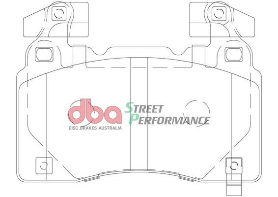 DBA DB2358ASP Brake Pad Set, disc brake DB2358ASP