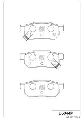 Kashiyama D5044M Brake Pad Set, disc brake D5044M