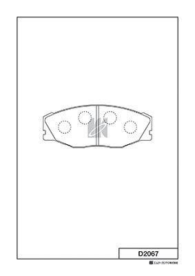 Kashiyama D2067 Brake Pad Set, disc brake D2067