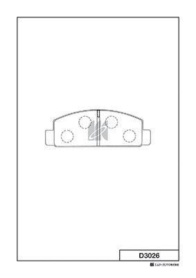 Kashiyama D3026 Brake Pad Set, disc brake D3026