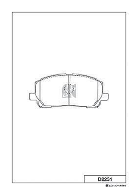 Kashiyama D2231 Brake Pad Set, disc brake D2231