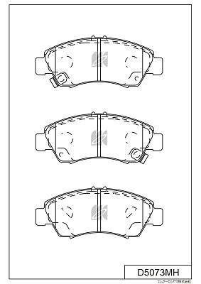 Kashiyama D5073MH Front disc brake pads, set D5073MH