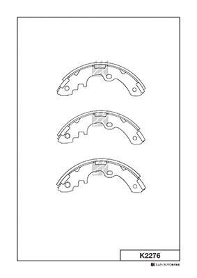 Kashiyama K2276 Brake shoe set K2276