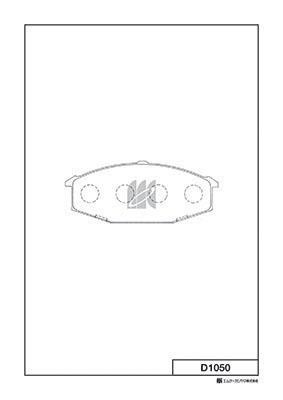 Kashiyama D1050 Brake Pad Set, disc brake D1050