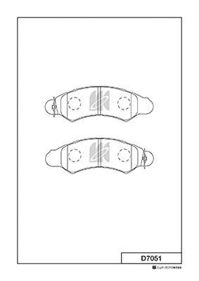 Kashiyama D7051 Brake Pad Set, disc brake D7051