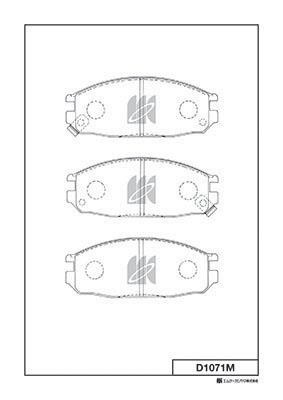 Kashiyama D1071M Brake Pad Set, disc brake D1071M