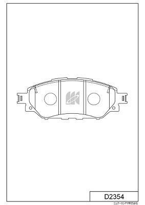 Kashiyama D2354 Brake Pad Set, disc brake D2354