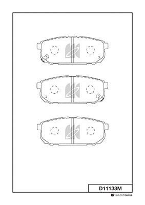 Kashiyama D11133M Front disc brake pads, set D11133M