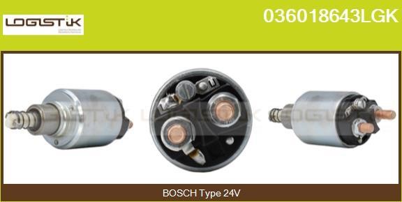 LGK 036018643LGK Solenoid switch, starter 036018643LGK