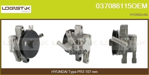 LGK 037086115OEM Hydraulic Pump, steering system 037086115OEM