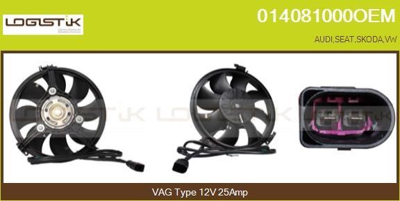LGK 014081000OEM Electric Motor, radiator fan 014081000OEM