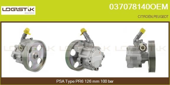 LGK 037078140OEM Hydraulic Pump, steering system 037078140OEM