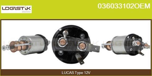 LGK 036033102OEM Solenoid switch, starter 036033102OEM