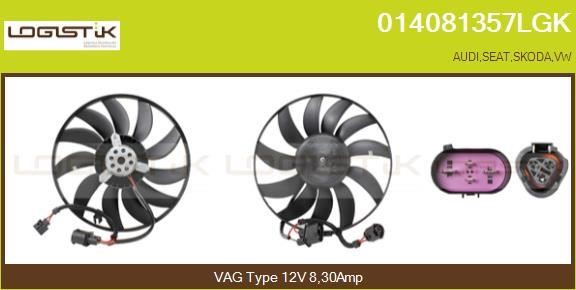 LGK 014081357LGK Hub, engine cooling fan wheel 014081357LGK