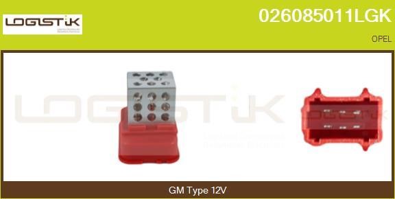 LGK 026085011LGK Resistor, interior blower 026085011LGK