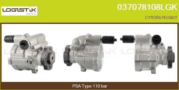 LGK 037078108LGK Hydraulic Pump, steering system 037078108LGK