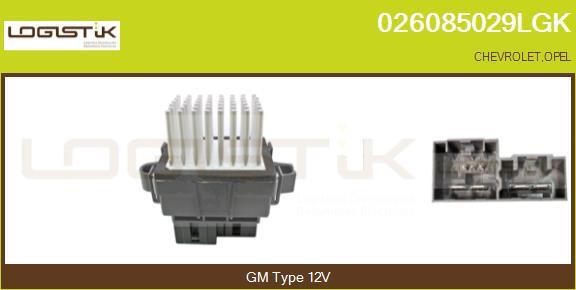 LGK 026085029LGK Resistor, interior blower 026085029LGK