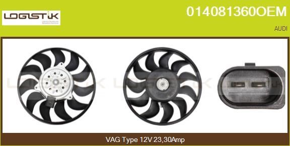 LGK 014081360OEM Hub, engine cooling fan wheel 014081360OEM