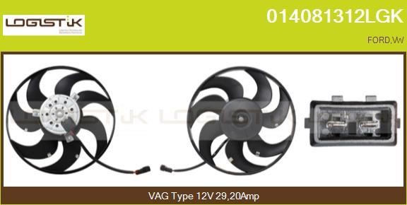LGK 014081312LGK Hub, engine cooling fan wheel 014081312LGK