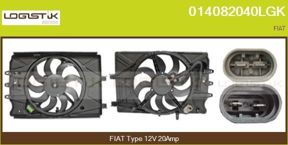 LGK 014082040LGK Electric Motor, radiator fan 014082040LGK