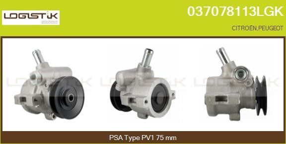 LGK 037078113LGK Hydraulic Pump, steering system 037078113LGK