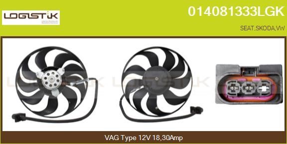 LGK 014081333LGK Hub, engine cooling fan wheel 014081333LGK