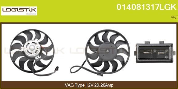 LGK 014081317LGK Hub, engine cooling fan wheel 014081317LGK