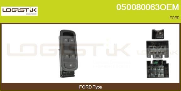 LGK 050080063OEM Power window button 050080063OEM