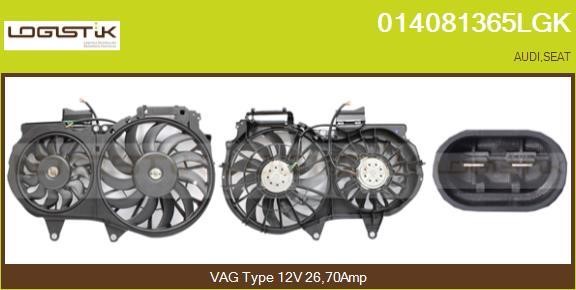 LGK 014081365LGK Hub, engine cooling fan wheel 014081365LGK