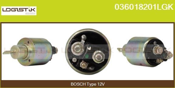 LGK 036018201LGK Solenoid switch, starter 036018201LGK