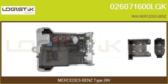 LGK 026071600LGK Resistor, interior blower 026071600LGK