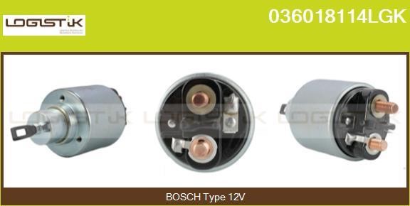 LGK 036018114LGK Solenoid switch, starter 036018114LGK