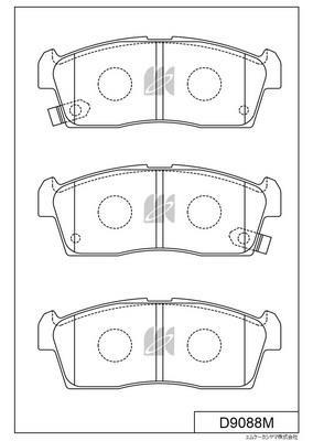 Kashiyama D9088M Brake Pad Set, disc brake D9088M