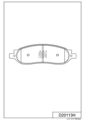 Kashiyama D20113H Brake Pad Set, disc brake D20113H