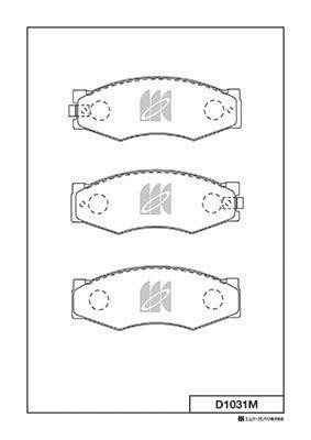 Kashiyama D1031M Brake Pad Set, disc brake D1031M