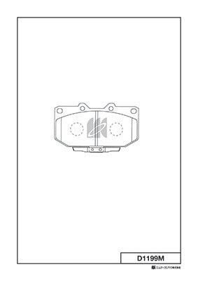 Kashiyama D1199M Brake Pad Set, disc brake D1199M