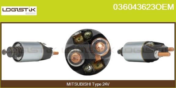 LGK 036043623OEM Solenoid switch, starter 036043623OEM