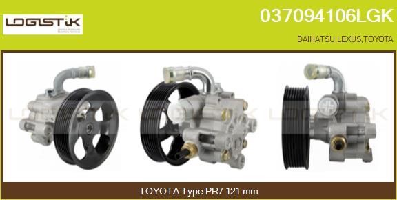 LGK 037094106LGK Hydraulic Pump, steering system 037094106LGK