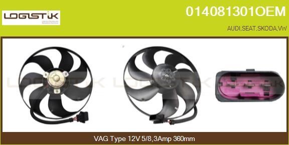 LGK 014081301OEM Hub, engine cooling fan wheel 014081301OEM