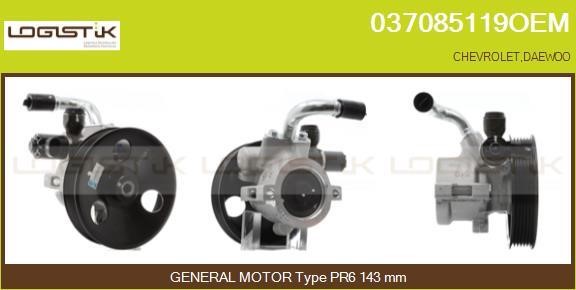 LGK 037085119OEM Hydraulic Pump, steering system 037085119OEM