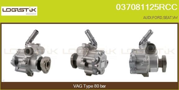LGK 037081125RCC Hydraulic Pump, steering system 037081125RCC