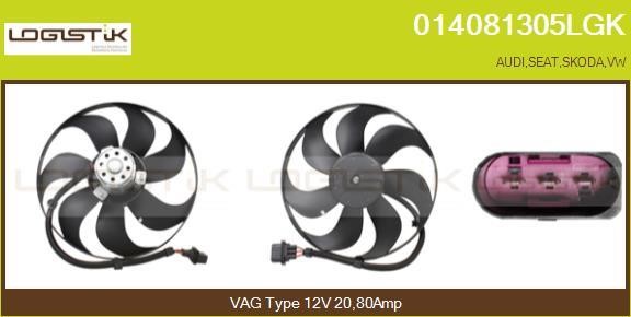LGK 014081305LGK Hub, engine cooling fan wheel 014081305LGK