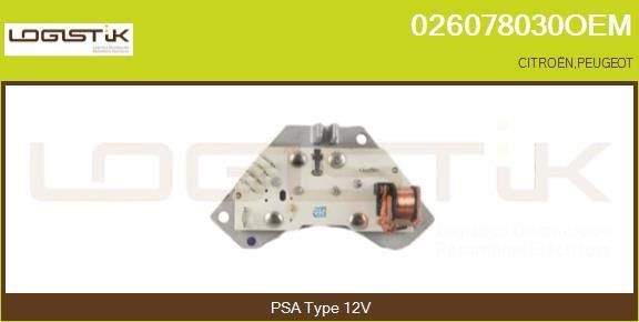 LGK 026078030OEM Resistor, interior blower 026078030OEM